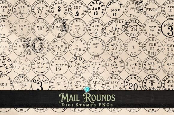 Download Mail Rounds Digi Stamps Transparent PNG - Transparent Collection