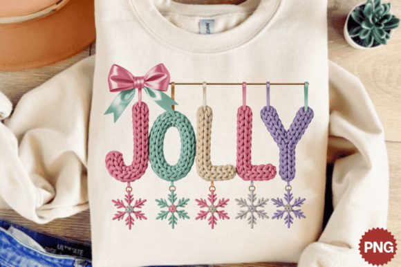 Download Faux Yarn Christmas Png Holly Jolly Pngs - Holly Collection
