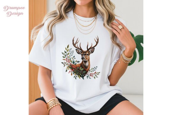 Download Watercolor Deer Antlers Berries PNG - Watercolor deer antlers Collection