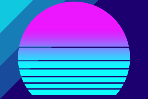 Download Retrowave Neon Sunset Background - Retrowave Collection