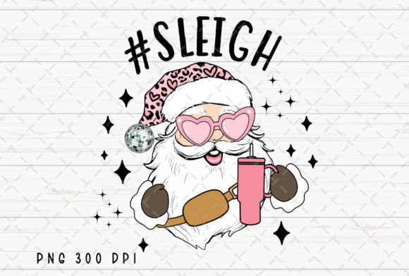 Download Sleigh Santa Retro Christmas Tumbler PNG - Retro christmas Collection