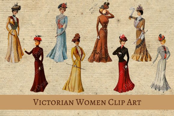 Download Victorian Women Vintage Clip Art II - Vintage clip art Collection