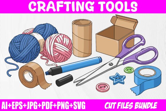 Download Crafting Tools Clipart Bundle - Premium Bundle